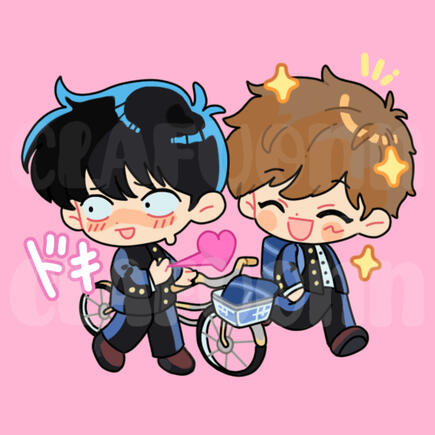 Nakamura and Hirose (Ganbare!! Nakamura-kun!) Fanart | 2024